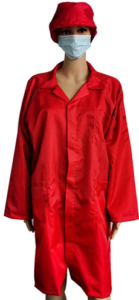 ESD Anti-Static Coverall Jacket Red