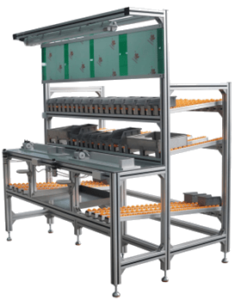 ESD Anti-Static Modular Workbench with Component Box Conveyors & Light Mount