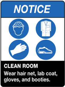 Notice Clean Room