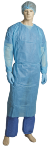 Cleanroom PE Fluid Resistant Gown