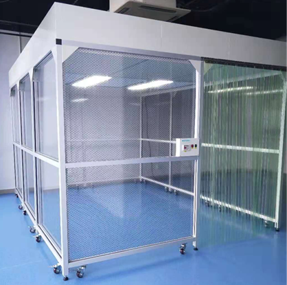 Softwall Modular Cleanroom with Clear Curtains