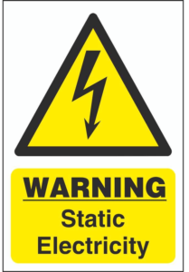 Warning Static Electricity