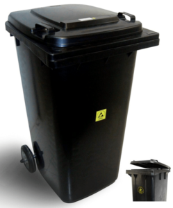 ESD Waste / Product Store Wheelie Bin Anti-Static Non-Sparking